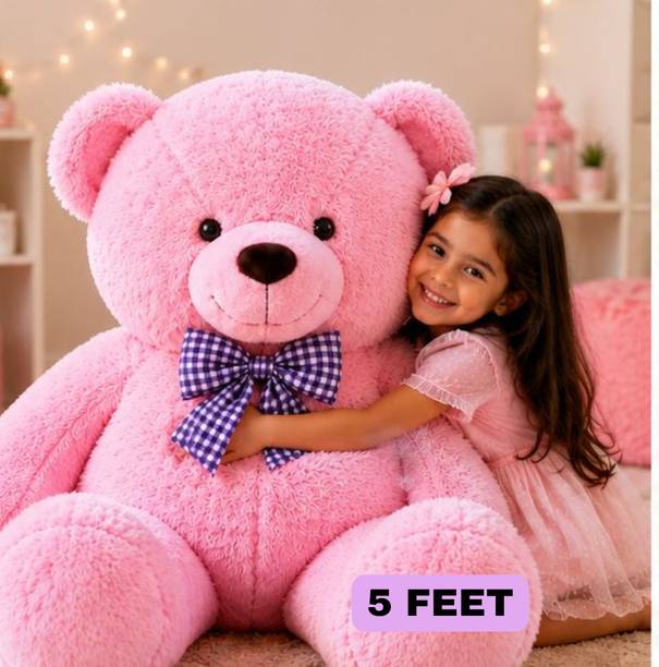 JINGA BELA Giant Hugging Teddy Bear 5 Feet Pink Soft Toy for Girls and Loved Ones  - 60 inch