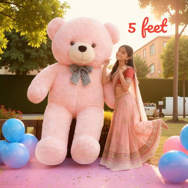 Krishna Creation Luxury 5 Feet Pink Teddy Bear for Home Decoration and Gifting  - 60 inch