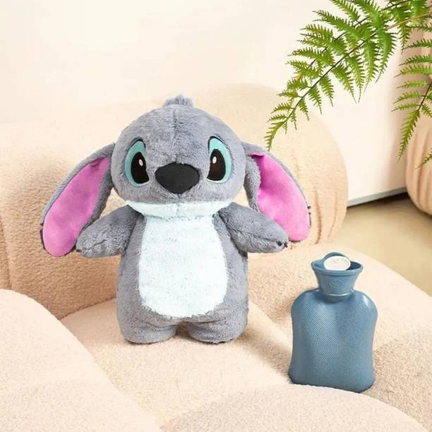 Plushora Cute Stitch Teddy Soft Hot Water Bag for Period Cramp Relief  - 30 cm