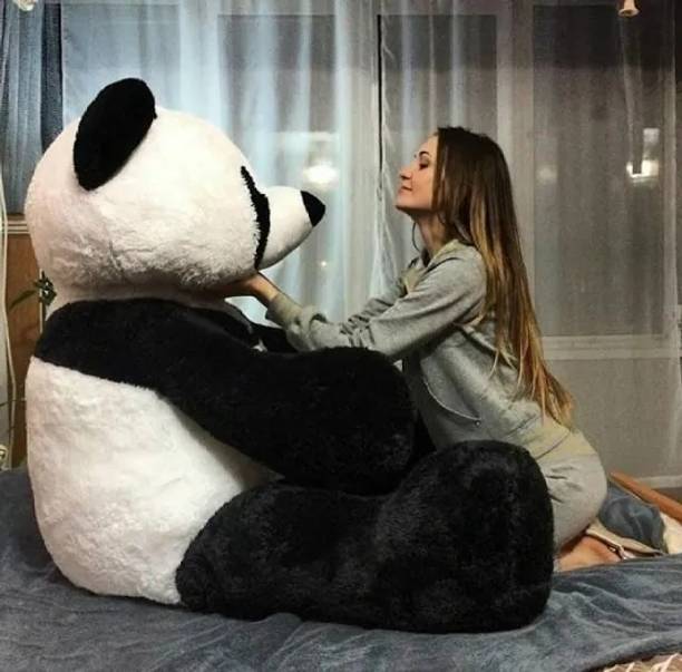 KHUSHBU ENTERPRISES 6 Feet Panda Teddy bear Beautiful gift for festival Birthday And Someone special  - 152 cm