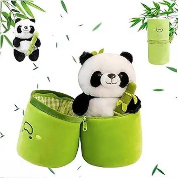 ARYAN Bamboo panda soft toy green for kids new trending toys gifts  - 35 cm