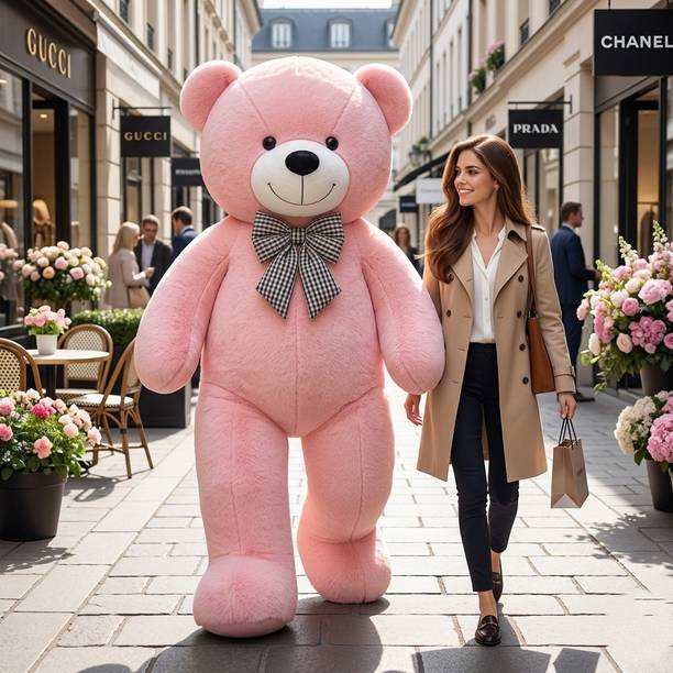 Satyam soft toys Premium Pink Teddy Bear Giant Plush 5 Feet  - 60 inch