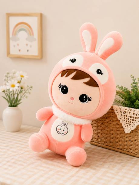 AARAVMART Cute Bunny Girl Plush Soft Toy Doll for Kids Baby  - 15 inch