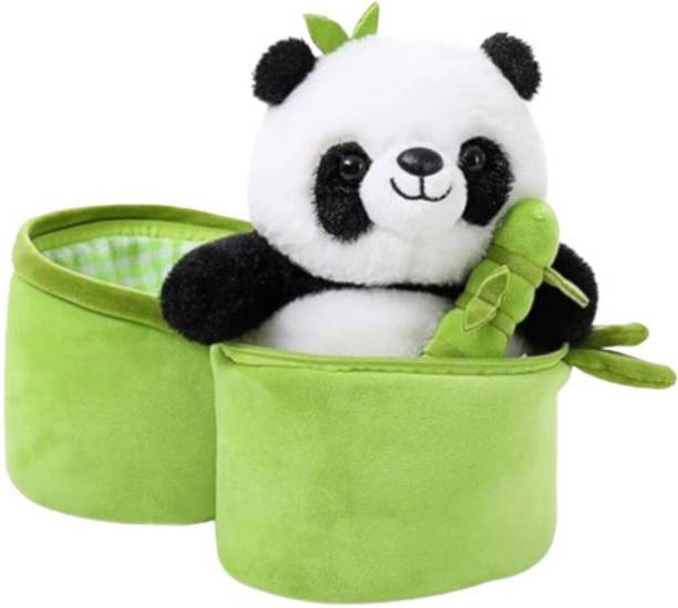 Bitsu Bobsu Plush Panda Toy, Trending Bamboo Panda Soft Toy  - 30 cm