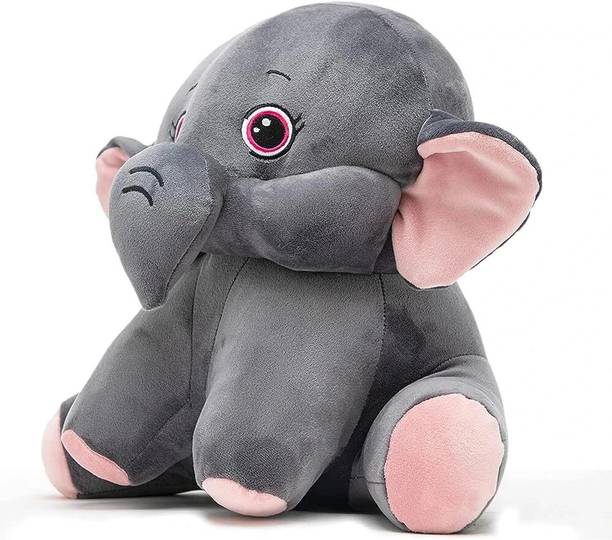 KAIRA TOY Elephant Sitting Plush Soft Toy Cute Kids Animal Home Decor Boys/Girls  - 40 cm