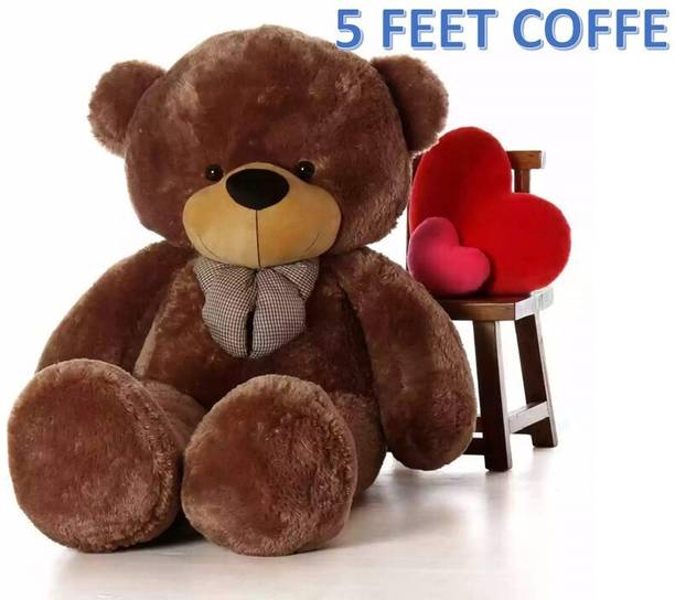 Krishna Creation 5 Ft Coffee Teddy Perfect Gift For Kids Any Occasion As Birthday, Teddy Day  - 60 inch