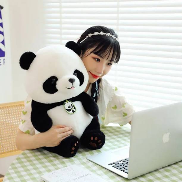 PLUSHJOY Cute Panda Soft Stuffed Animal Birtday gift for kids / Home decor / teddy bear  - 32 cm