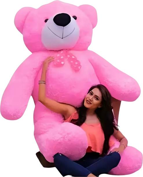 pandaabee Teddy bear Pink color | Teddy bear for girls | Teddy bear for kids  - 152.4 cm