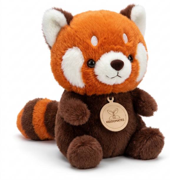 KIDDOMATES Mink Red Panda Plush Toy 22 cm for Kids, Girls & Boys  - 20 cm