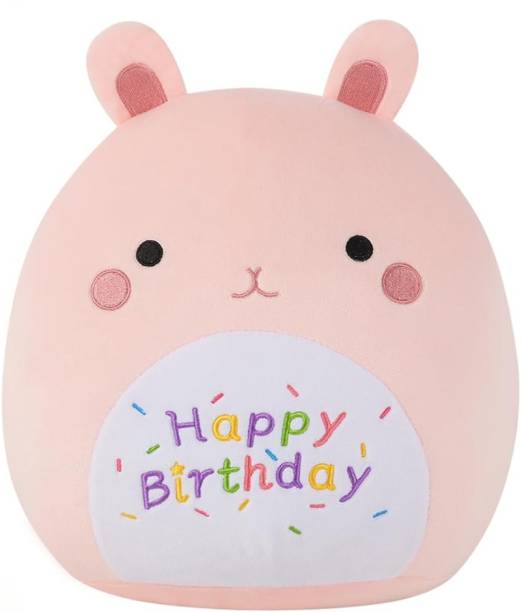 TechMax Solution Happy Birthday Rabbit Plush TOY - A Huggable Birthday Surprise  - 30 cm