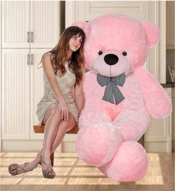 huge laugh CB_B_225 5 FEET Pink TEDDY BEAR VERY SOFT TOYS - 60 inch  - 60 inch