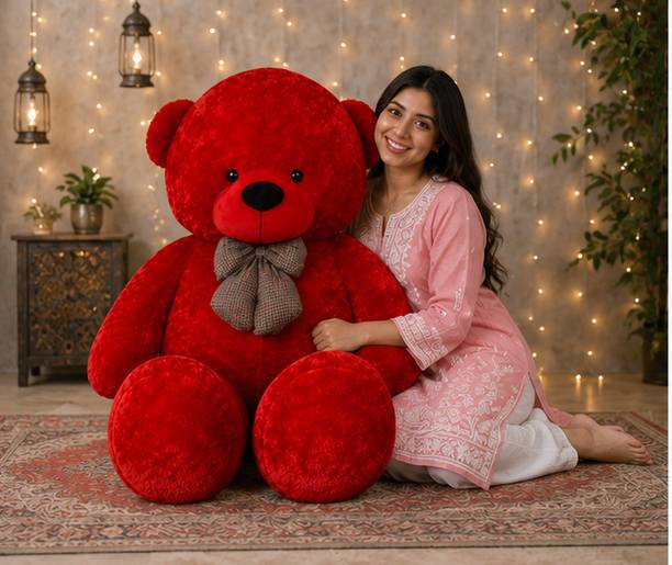 KA TOYS Red Teddy Bear 3 Feet Soft Stuffed Plush Toy for Birthday & Valentine Gift  - 90 cm