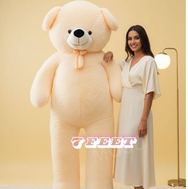 MOSU Cream 7ft Romance Teddy Bear – Giant Plush for Loved Ones  - 210 cm