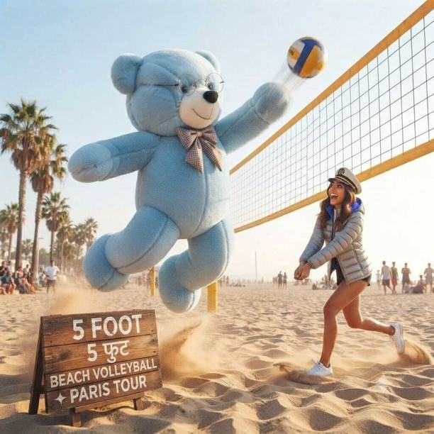 Krishna Creation Giant Sky Blue Teddy Bear  - 60 inch