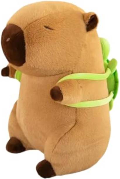 TechMax Solution Capybara Plush Toy with Turtle Bag Pillow  - 30 cm