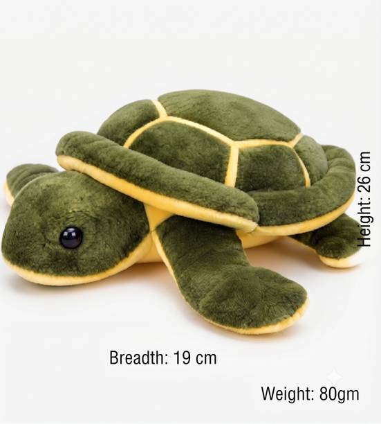nirjot 26cm Green Turtle Toy,Premium Quality,Ultra Soft,Lightweight,Stuffed Animal,  - 26 cm