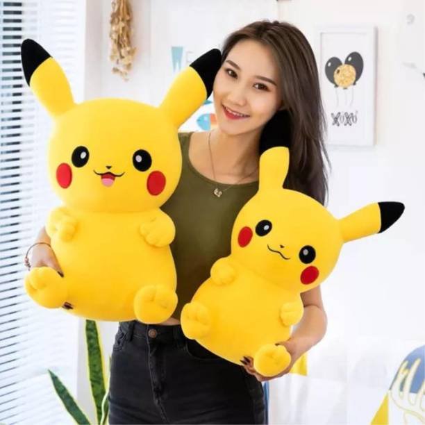 jr jack & rose pikachu Soft Toy best gift Cute & Huggable Plush Toy for Kids  - 30 cm