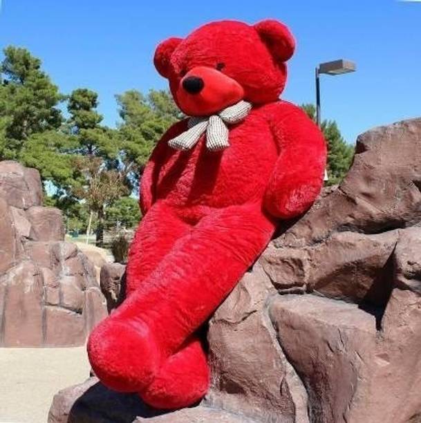 HOUSE OF COMMON 5 FEET RED Soft Toy Teddy Bear Skin Friendly Ultra Soft Teddy Bear for Girl  - 152 cm
