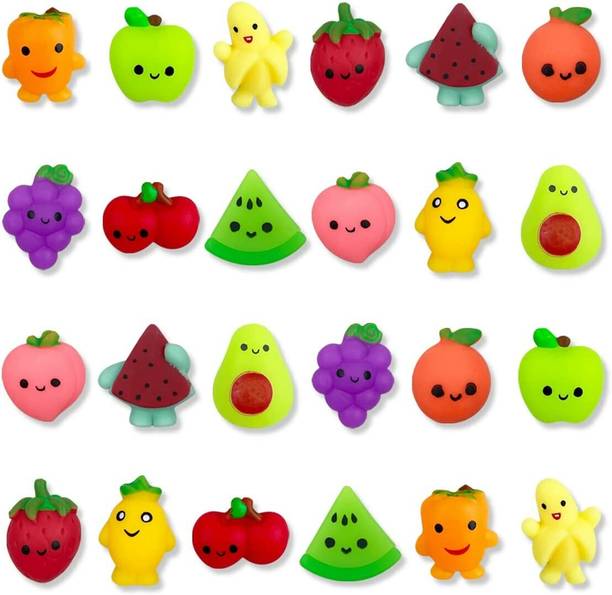 ANABGI 5 PCS Fruits Kawaii Squishies Mochi Squishy Toys Bath Toy