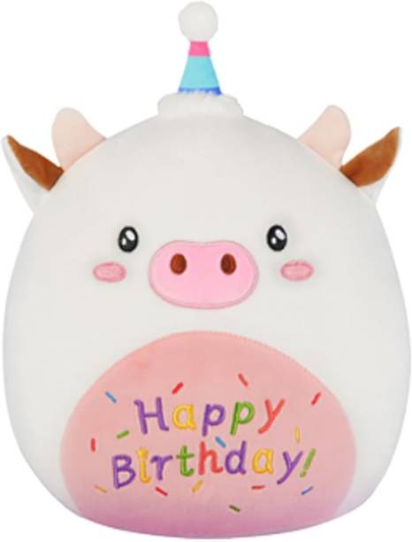 TechMax Solution Happy Birthday PIG Plush TOY - A Huggable Birthday Surprise  - 30 cm