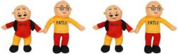 FUN2PLAY Cute Combo Of 2 Motu Patlu Soft Toy For Kids Birthday Combo 30 Cm - (Multicolor)  - 30 cm