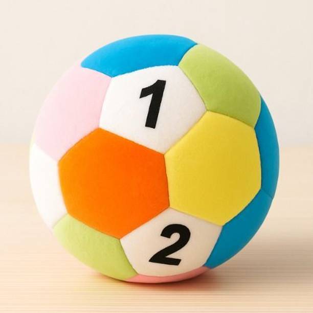 Rooboo Number Soft Toy Ball 14cm – Educational Counting Plush Teddy for Babies & Kids  - 14 cm