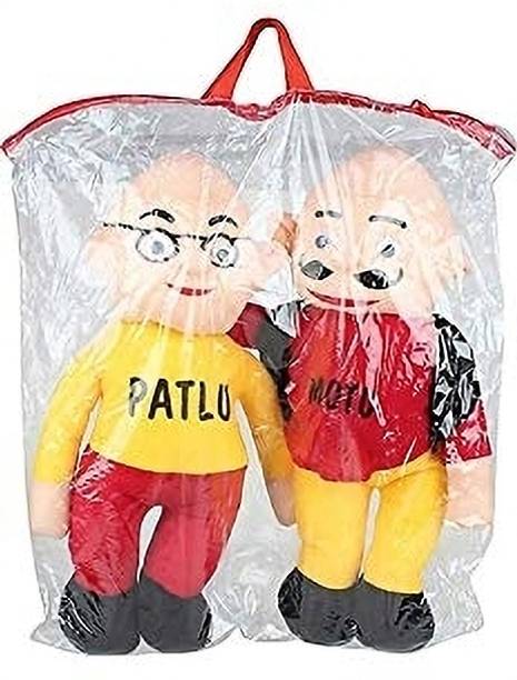 Ritik Kumar Motu Patlu Kids Playing Soft Toy Teddy Bear  - 30 cm