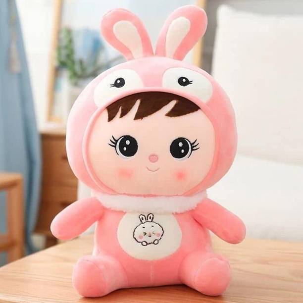 Zyamalox Cuddly Bunny Bliss: Baby Plush Soft Toy with Adorable Rabbit Ears  - 30 cm