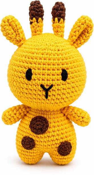 MynaMo handmade Crochet Giraffe Soft Toy - 12 cm