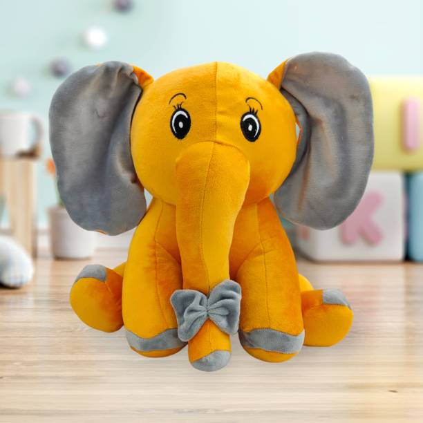 Puchu Toys Elephant Stuffed Toy Soft Plush Toy- (brown,40Cm)…  - 40 cm