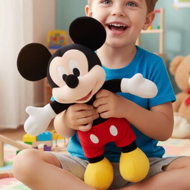 jr jack & rose Mickey Mouse" Plush Toy Soft  - 28 cm