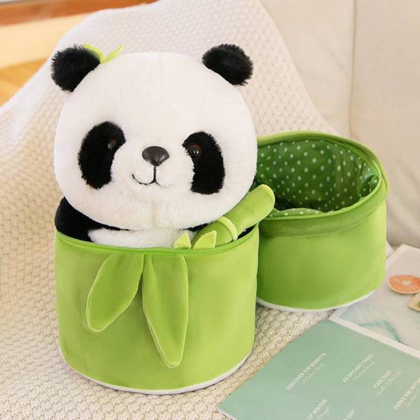 ATHRAVTOYS Cute Trending Soft Toy bamboo panda teddy  - 25 cm