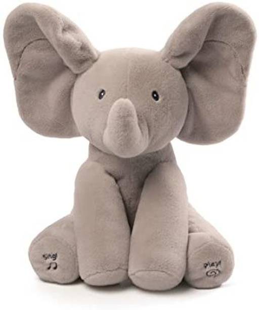 HOMOZE Sing & Play Flappy Elephant Soft Play Toy with Flappy Ears for kids  - 26 cm