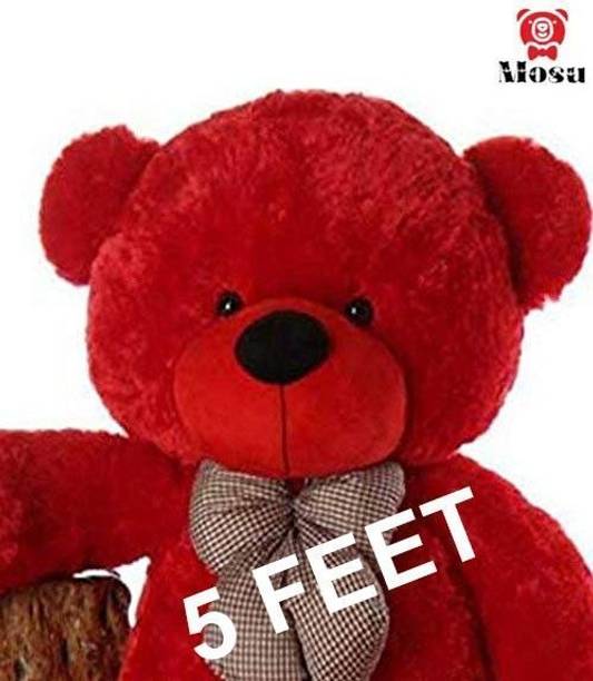 MOSU 5 Feet Super Soft Teddy Bear for Birthday Gift/Boy/Girl (Red, 5 Feet)  - 60 inch