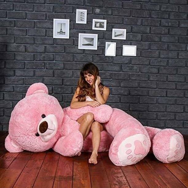AVS Hugable Stuffed Spongy Cute Soft Teddy Bear, Pink (6 Feet)  - 182 cm