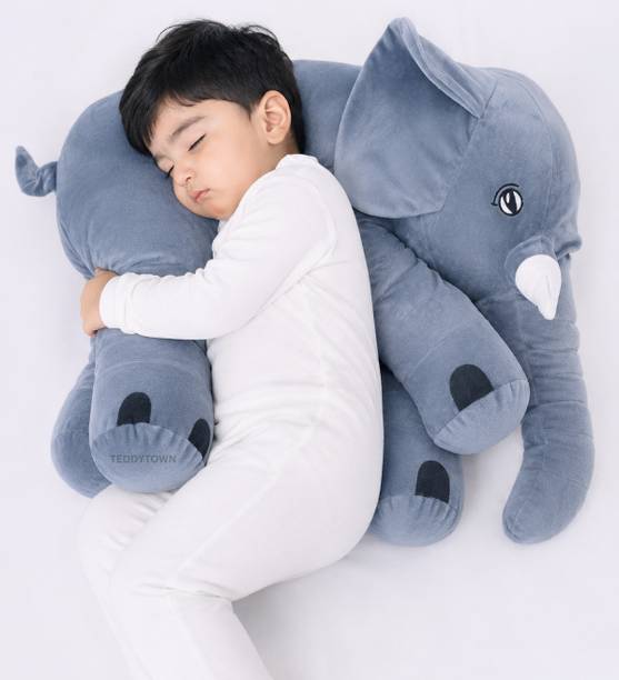 TEDDY TOWN Jumbo Elephant Soft Toy 40cm | Big Cute Elephant Plush Toy for Kids  - 40 cm