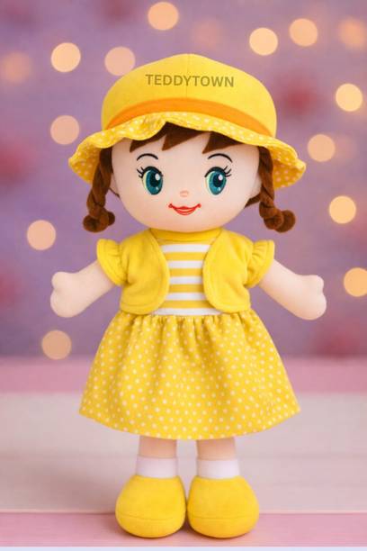 Teddytown Winky Doll Plush – Yellow Sweetheart - 40 cm