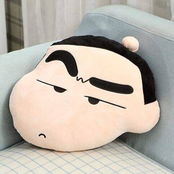 BOLT Shinchan Pillow Plushed Cushion Soft Toy Parties Birthday for Kids Large Beige - 35 cm
