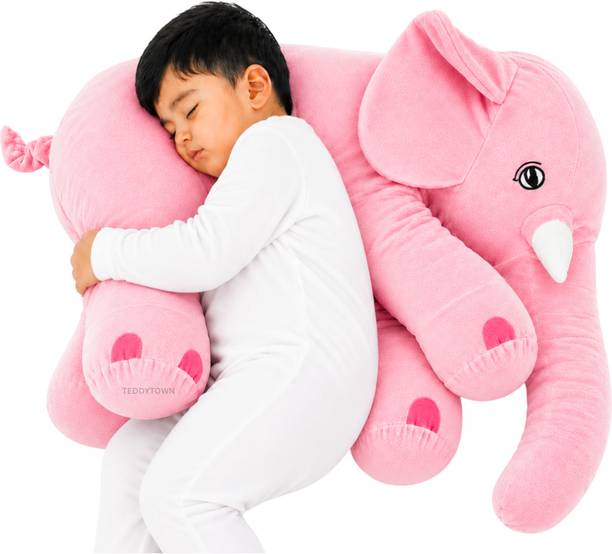 TEDDY TOWN Jumbo Elephant Soft Toy 40cm | Big Cute Elephant Plush Toy for Kids  - 40 cm