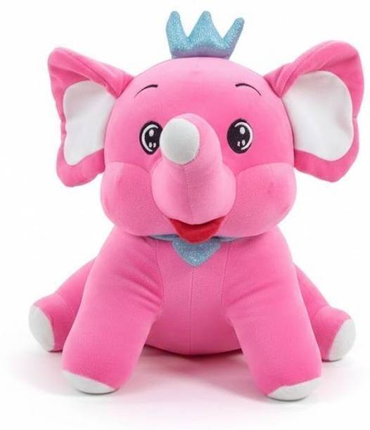 FUN KIDS Crown elephant,soft Toy plushie,spandex,kawaii soft toy,kids & babies,gifting  - 15 inch