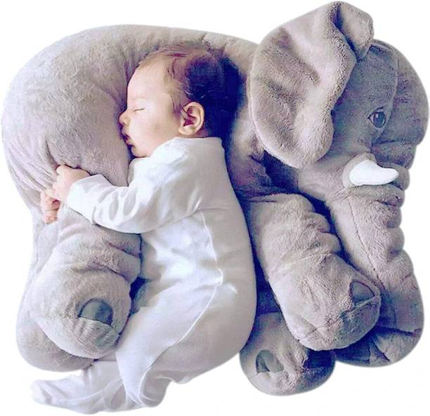 SHIVANGI COLLECTIONS SHIVANGI-Big Size Grey Elephant Teddy Soft Toys  - 60 cm