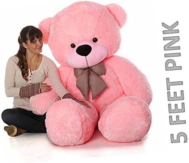 Krishna Creation 5 Feet Pink Soft Teddy Bear For Birthday Party  - 60 inch