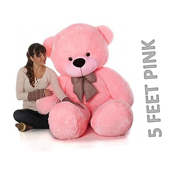 Krishna Creation 5 Feet Pink Soft Teddy Bear For Birthday Party  - 60 inch