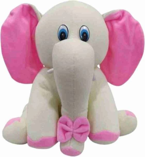Nandlal Cute And Adorable Beige Elephant  - 24 cm