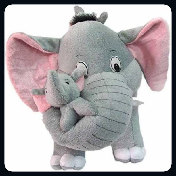 Zuku Cuddle Elephant For The kIds - 12 inch (Grey)-KIDS  - 30 cm