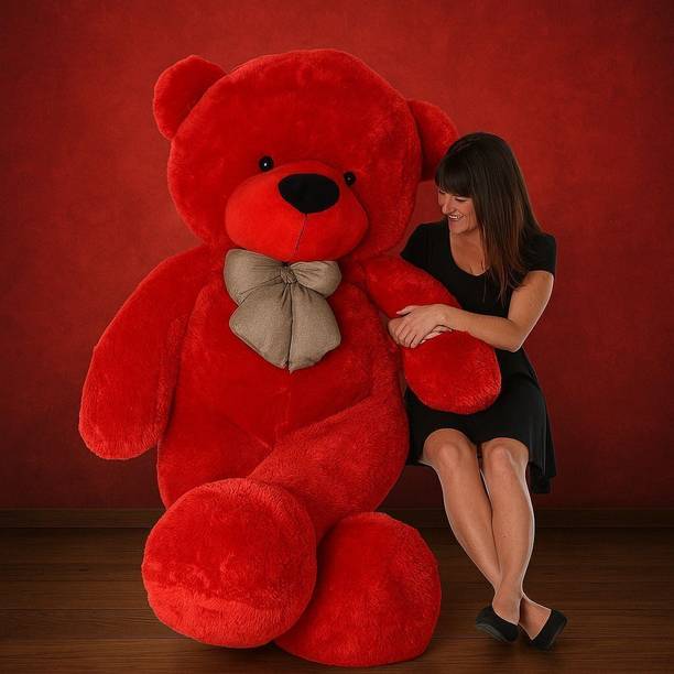 TRUELOVER 6 Feet Teddy Be Jumbo with lovable and hug able teddy - 180 cm (Red)  - 180 cm