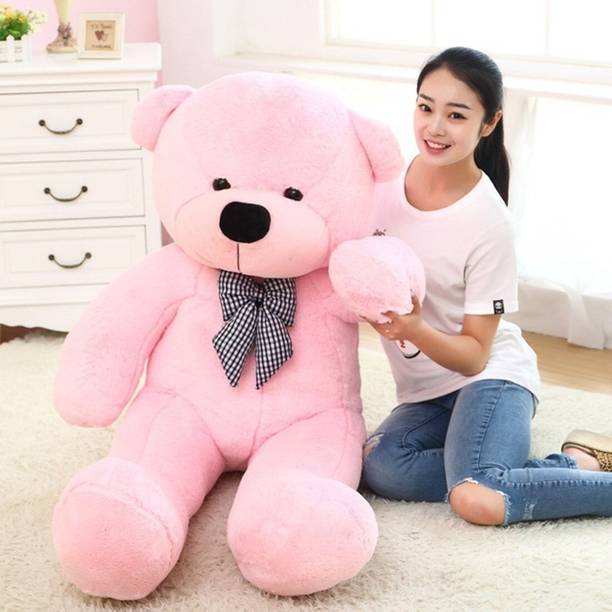 KidsBerry Smile Red 122 cm 4 feet Teddy Bear For birthday,Kids,Girls  - 122 cm