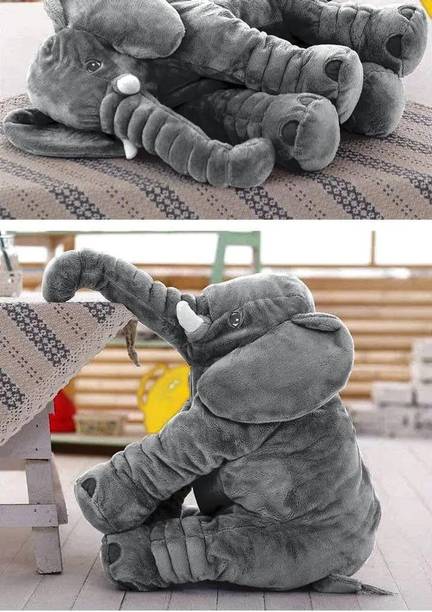Toyingly Elephant Soft Pillow | Elephant Soft Toys for Kids | Plush Sleeping Pillow  - 60 cm