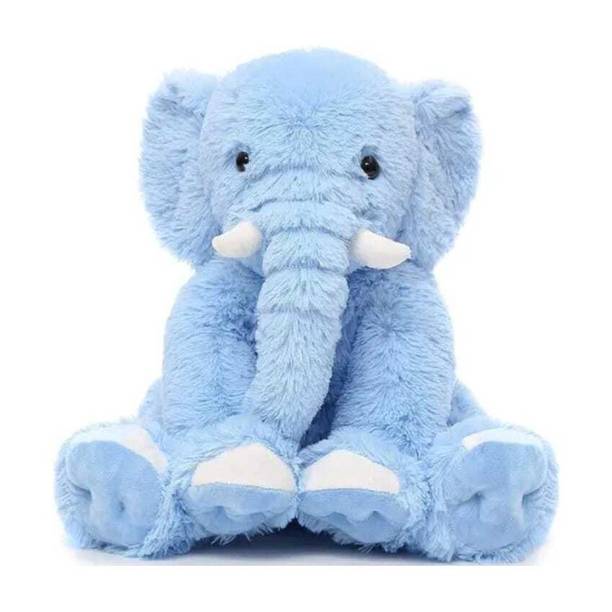 LEGAL LOVE Soft cute Blue sitting Elephant soft toy for kids gifts-35 cm (Blue)  - 30 cm