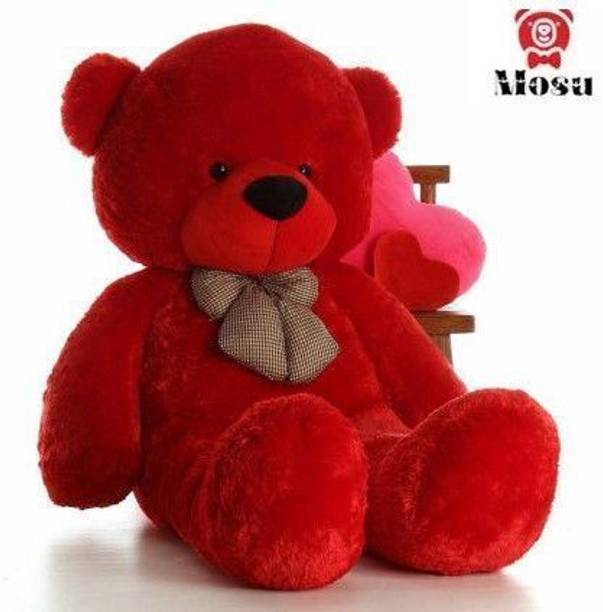 MOSU Red 4 Feet Soft Stuffed/Fluffy/Huggable Cute Teddy Bear For Girls, Kids  - 48 inch